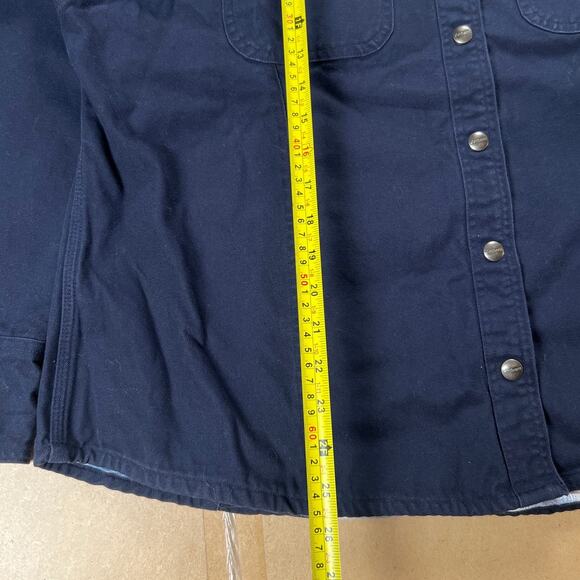 Carhartt Women's 2XL Canvas Flannel Shirt Work Wear Lined Snap - Picture 3 of 9